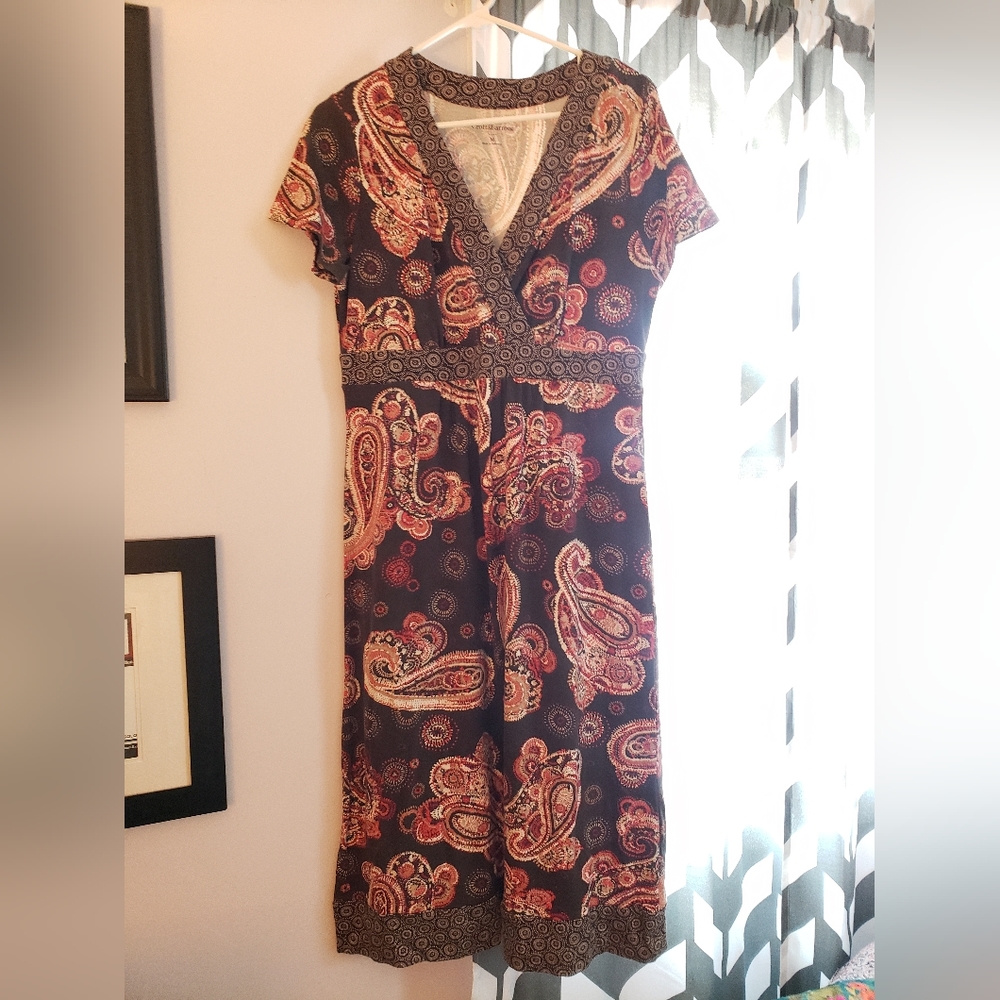 Croft & Borrow paisley cotton dress, size M